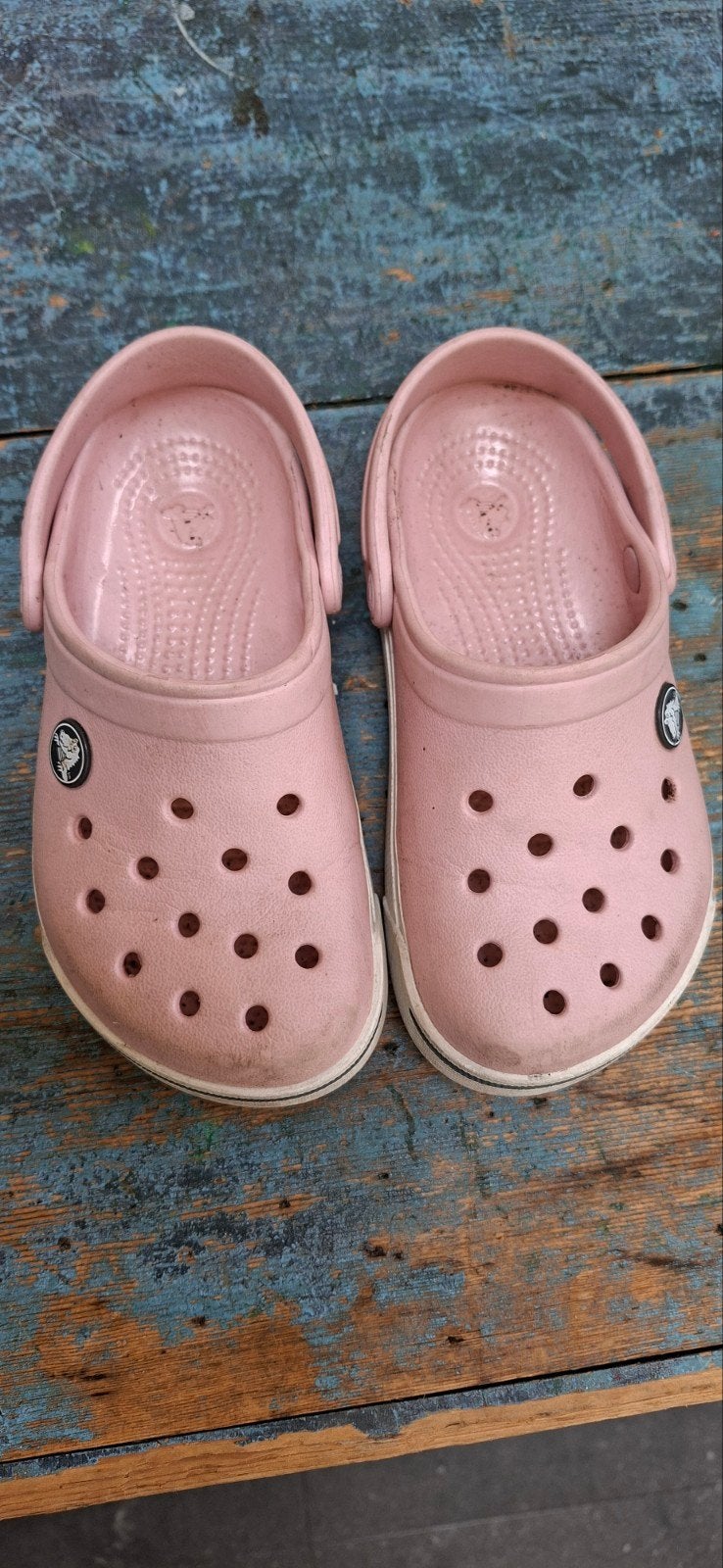 Roze Crocs kindermaat C10/C11 (EU 28/29) - Weinig gebruikt, Ophalen, Gebruikt, Crocs, Meisje
