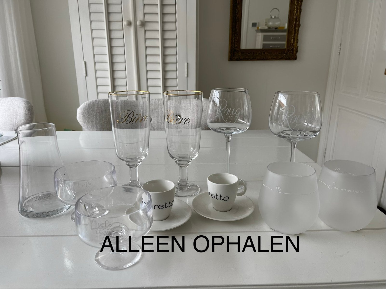 Diverse glazen Riviera Maison, Ophalen, Gebruikt, Overige typen
