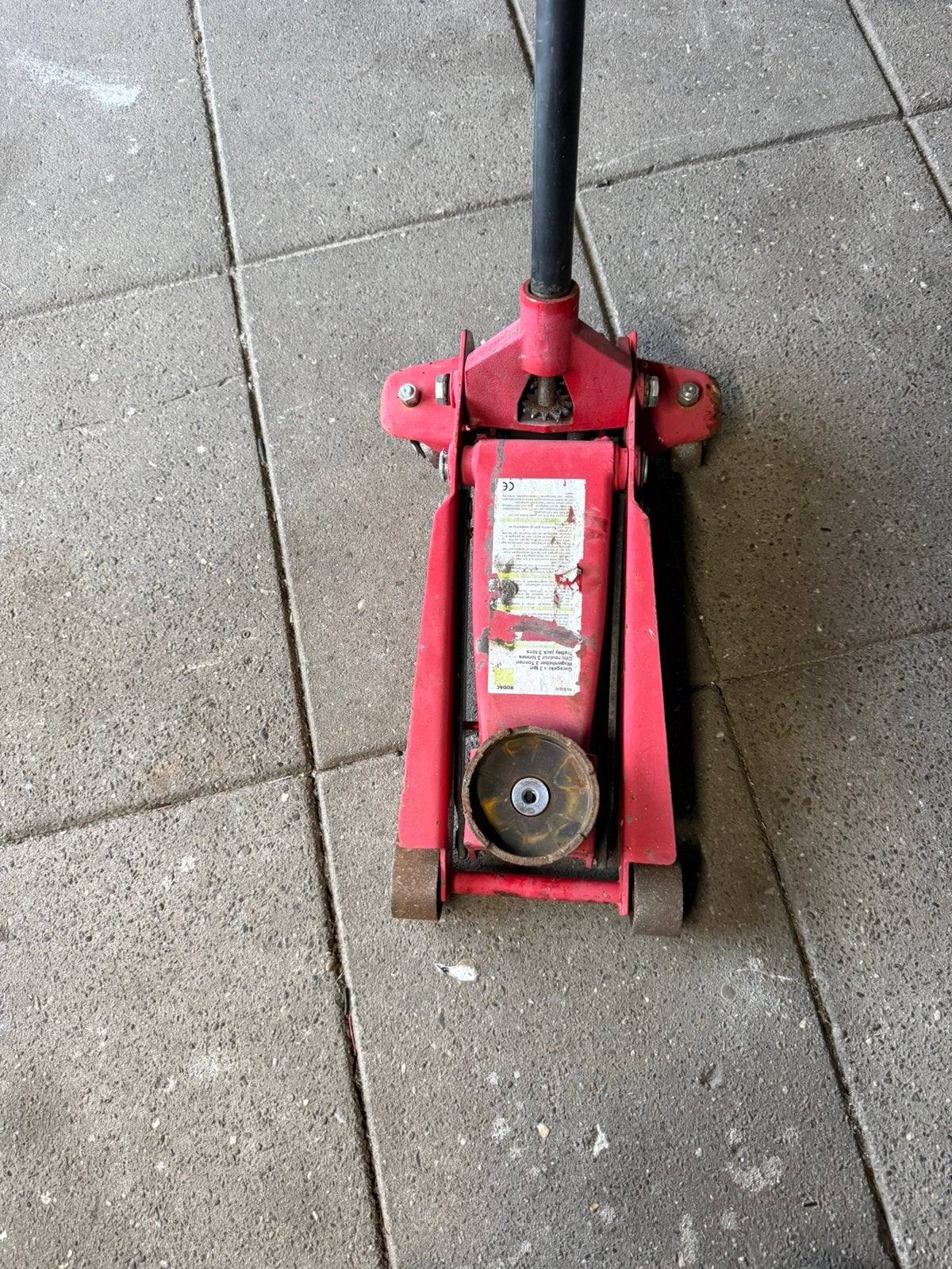 Garagekrik 3 ton, Ophalen, Zo goed als nieuw, Hydraulisch, Garagekrik