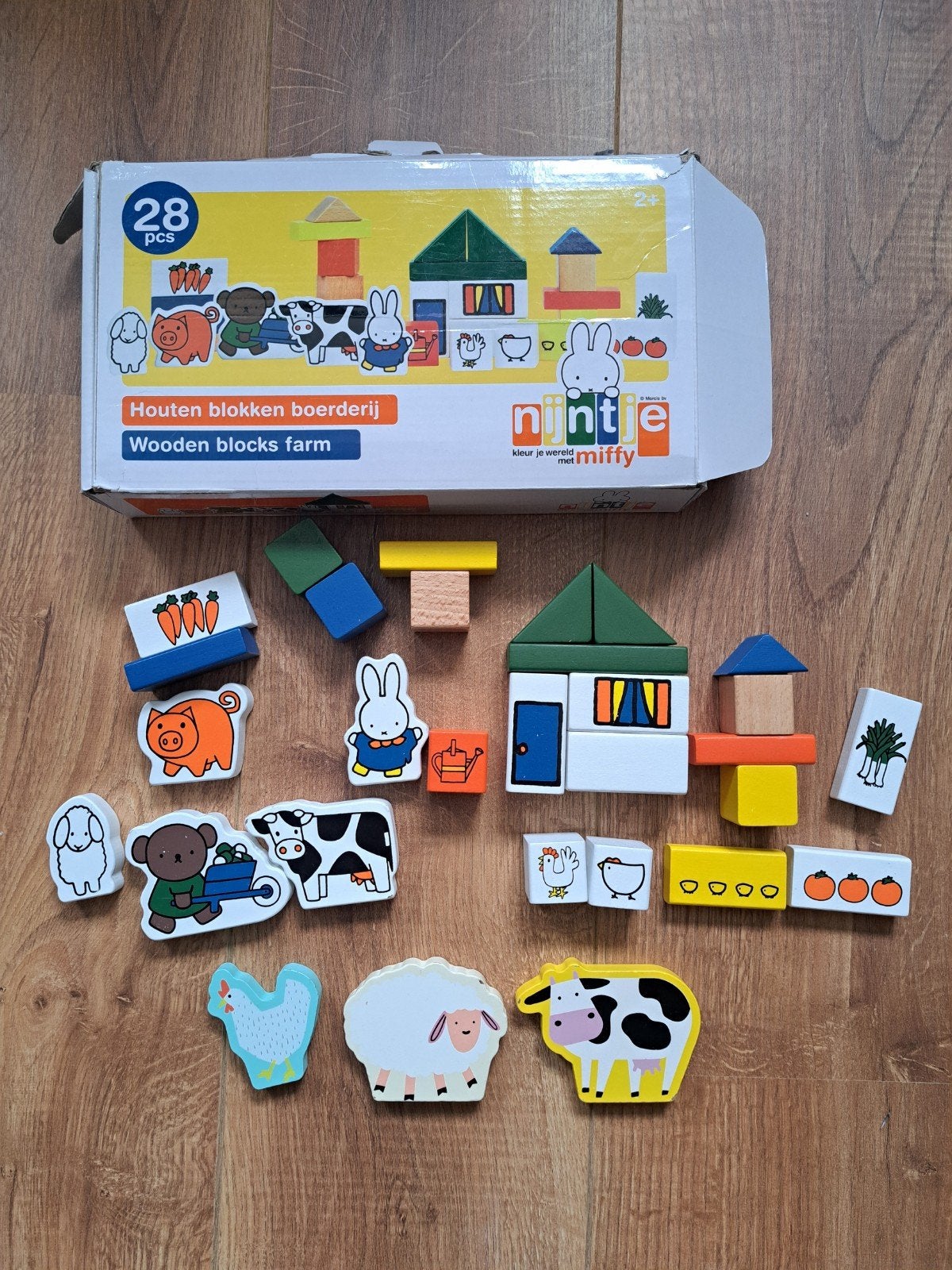 Nijntje Houten Blokken Boerderij (30 stuks), Ophalen, Gebruikt, Overige merken