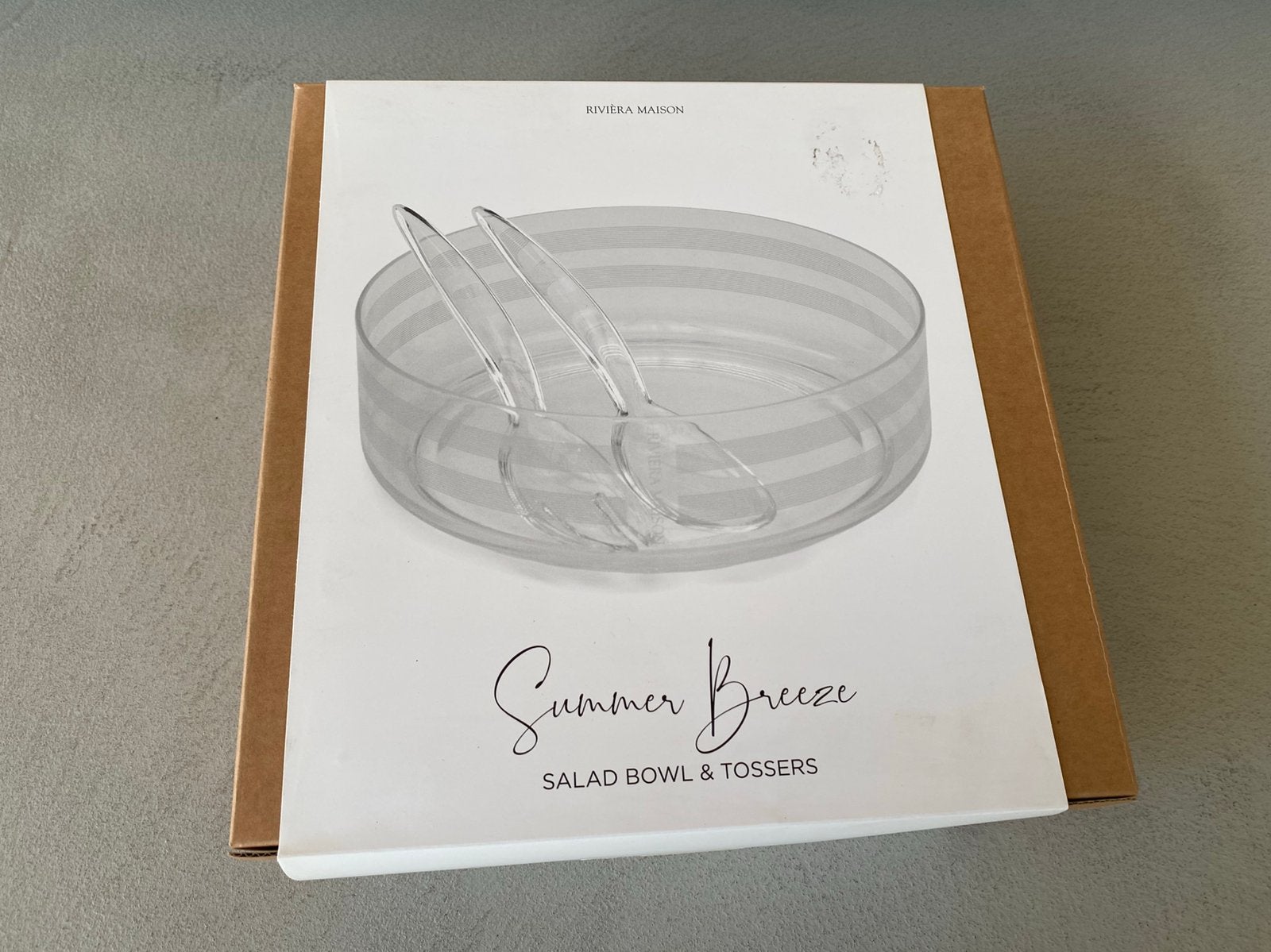Salad bowl & bestek, Ophalen of Verzenden, Nieuw, Schaal