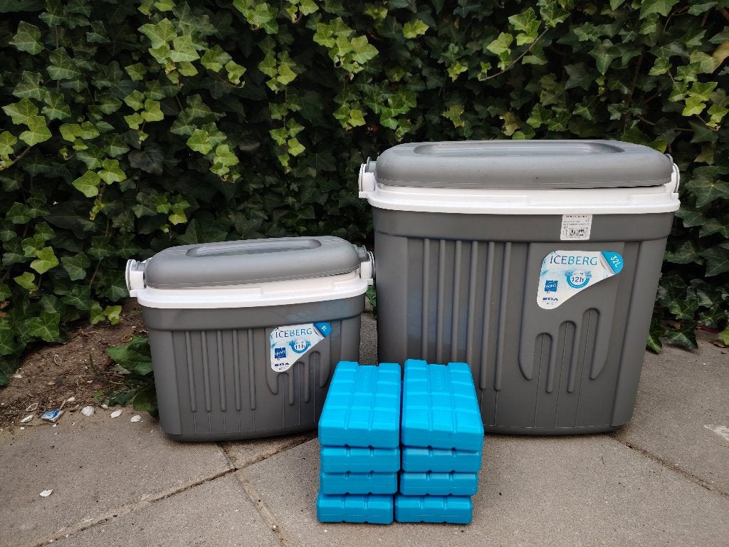 EDA ICEBERG Cooler Set – 32L + 8L + 8 Ice Packs, Ophalen, Zo goed als nieuw, Koelbox, Koelelement