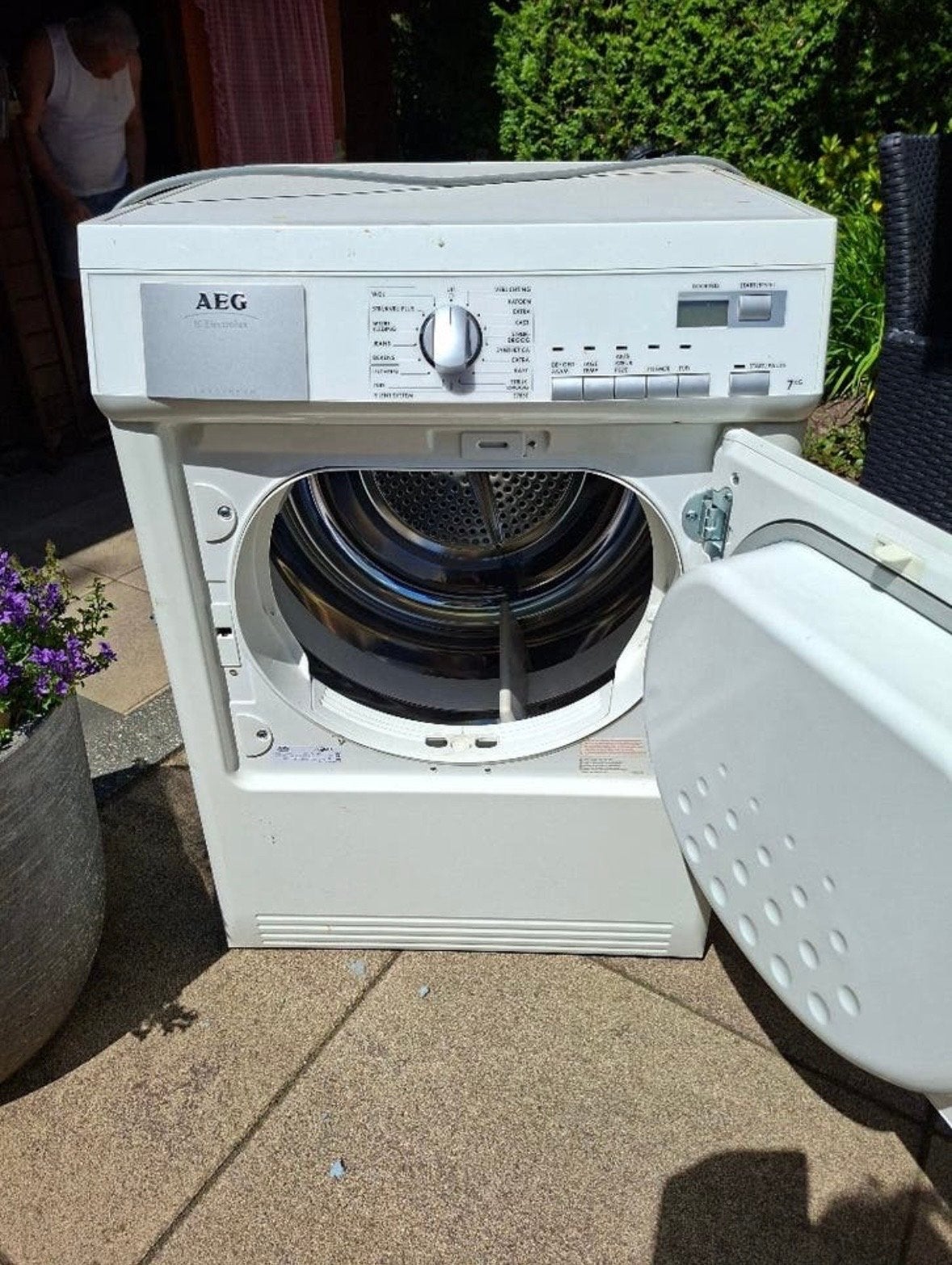 AEG Lavatherm T37850 Wasdroger, Ophalen, Wolprogramma, 6 tot 8 kg, Gebruikt