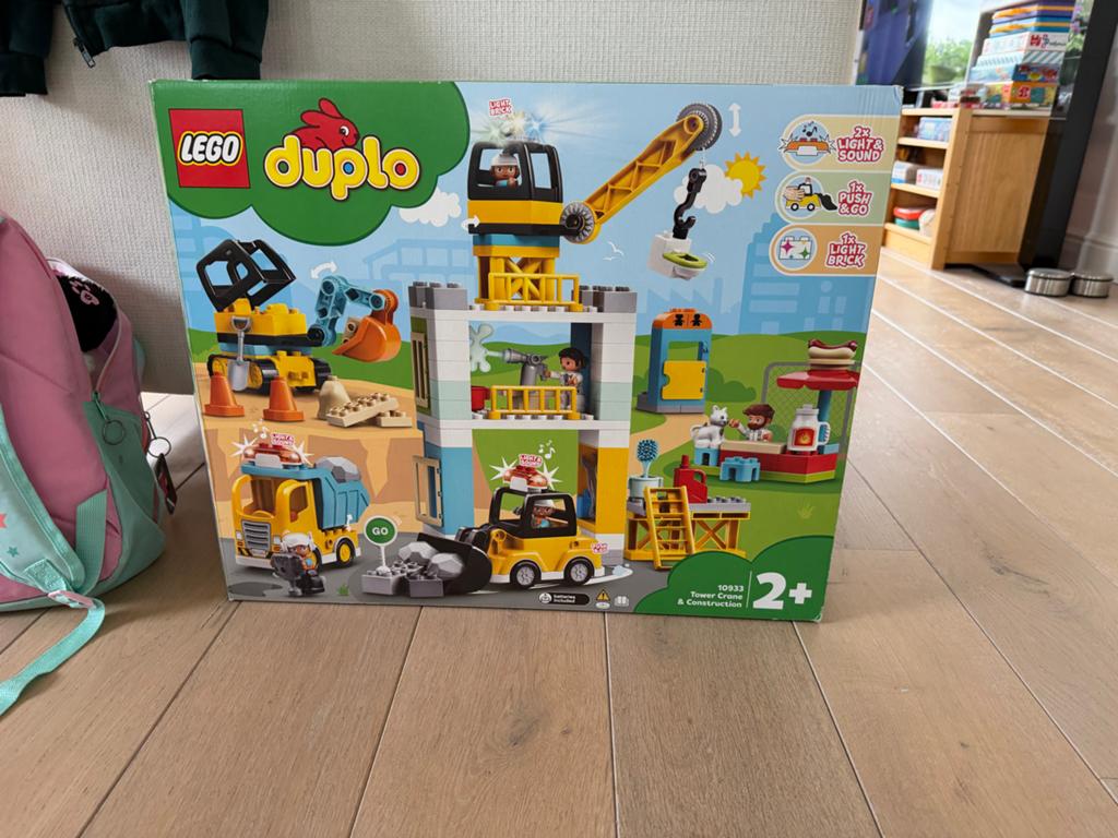 Lego Duplo Grote Bouwplaats met Kraan 10933, Kinderen en Baby's, Speelgoed | Duplo en Lego, Ophalen of Verzenden, Zo goed als nieuw