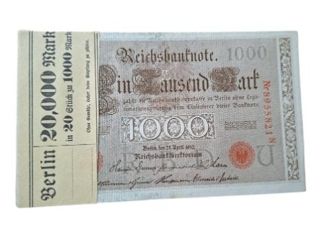 Duitsland 1000 Mark 1910 Reichsbanknote bundel 1.0