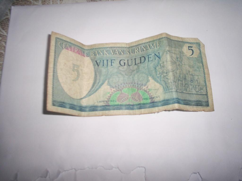Vijf Surinaamse gulden, Ophalen of Verzenden, Zuid-Amerika, Los biljet