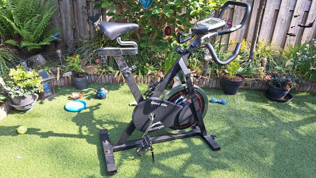 Slazenger Speedbike - Hometrainer voor Thuis, Gebruikt, Spinningfiets, Ophalen of Verzenden, Metaal