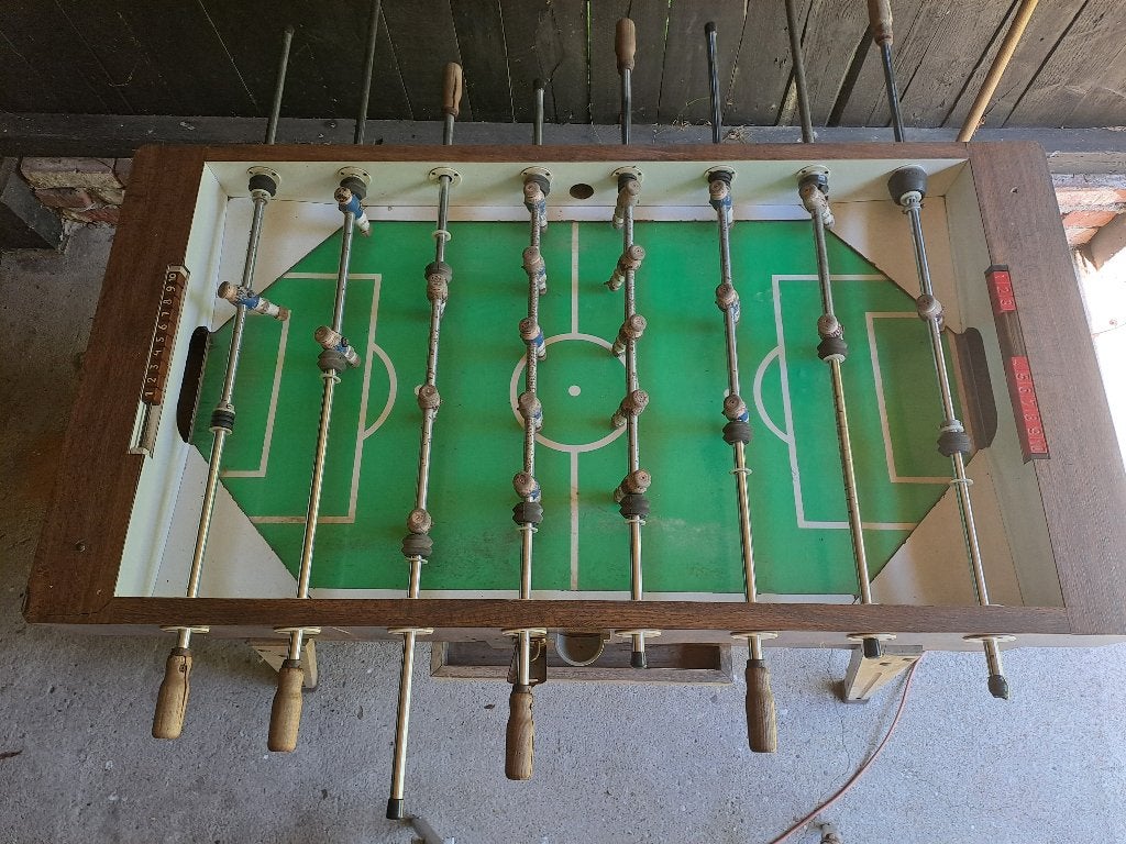 zeer stevig tafelvoetbalspel, Ophalen, Gebruikt