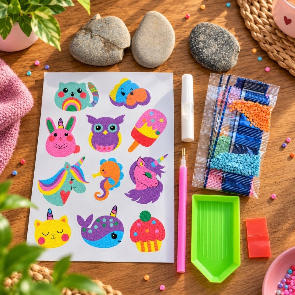 Diamond Painting Stenen Versieren – Complete DIY-kit 3 Stene, Hobby en Vrije tijd, D, Nieuw, Schilderen op nummer, Ophalen of Verzenden