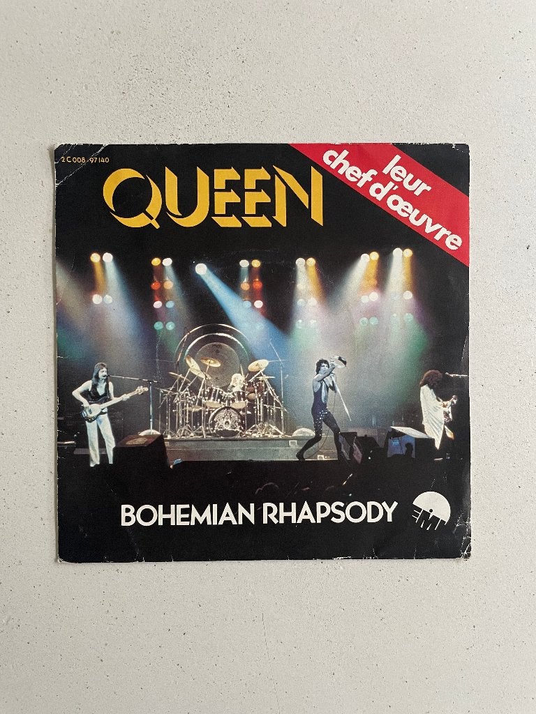 Queen - Bohemian Rhapsody, Cd's en Dvd's, Vinyl Singles, Zo goed als nieuw, Originele persing, Single, 1970 - 1979, Rock en Metal