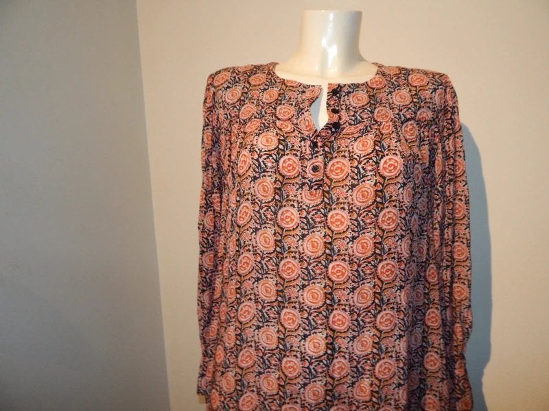 Antik Batik jurk Ibiza styl jurk in mooie aparte print mt 38, Kleding | Dames, Jurken, Maat 38/40 (M), Overige kleuren, Verzenden