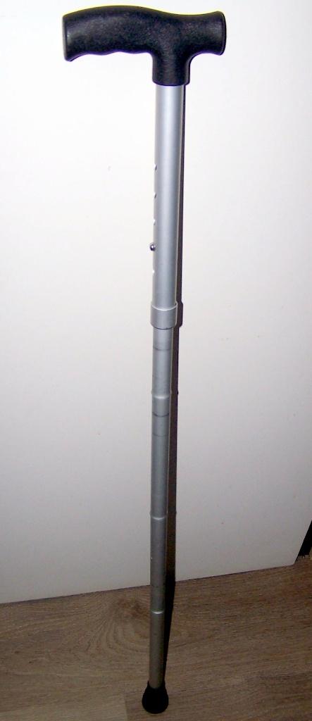Inklapbare verstelbare aluminium wandelstok. Izgs., Diversen, Wandelstokken, Ophalen of Verzenden, Verstelbaar, Zo goed als nieuw