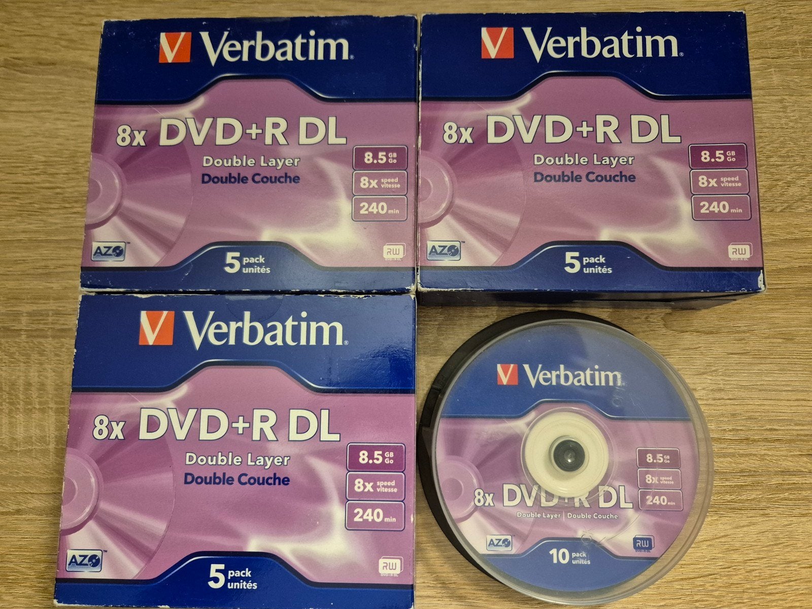Verbatim 8x DVD+R DL Double Layer (24 stuks), Nieuw, Ophalen of Verzenden, Dvd, Dubbellaags