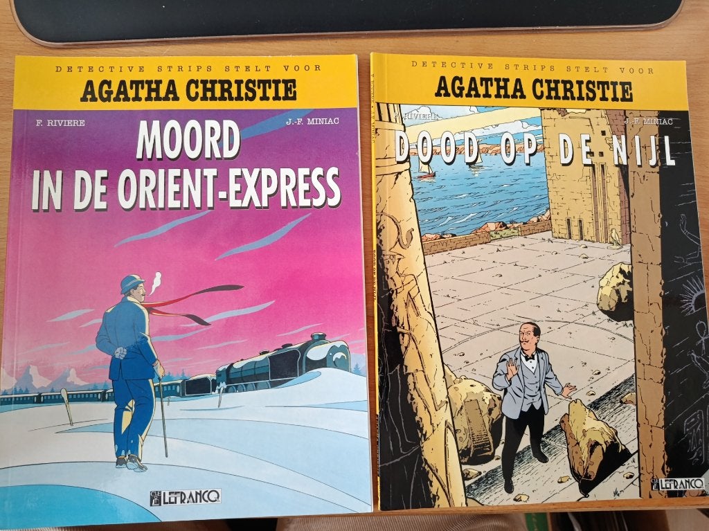 Agatha Christie Strips: Moord Orient-Expr. & Dood op de Nijl, Ophalen of Verzenden, Zo goed als nieuw, Agatha Christie, Meerdere stripboeken
