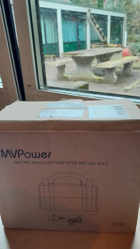 MVPower 600W Elektrische Ballonnenpomp - Roze/Blauw, Ophalen of Verzenden, Nieuw, Versiering, Overige