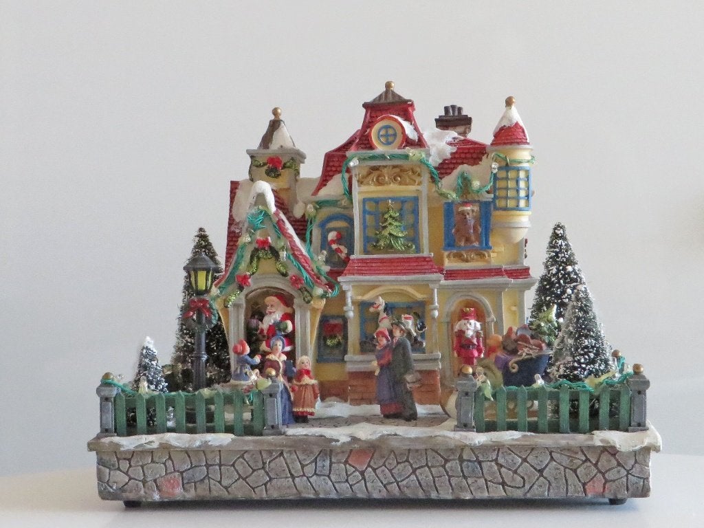 kerstdorp, kerststraatje, kersttafereel, Ophalen of Verzenden, Gebruikt