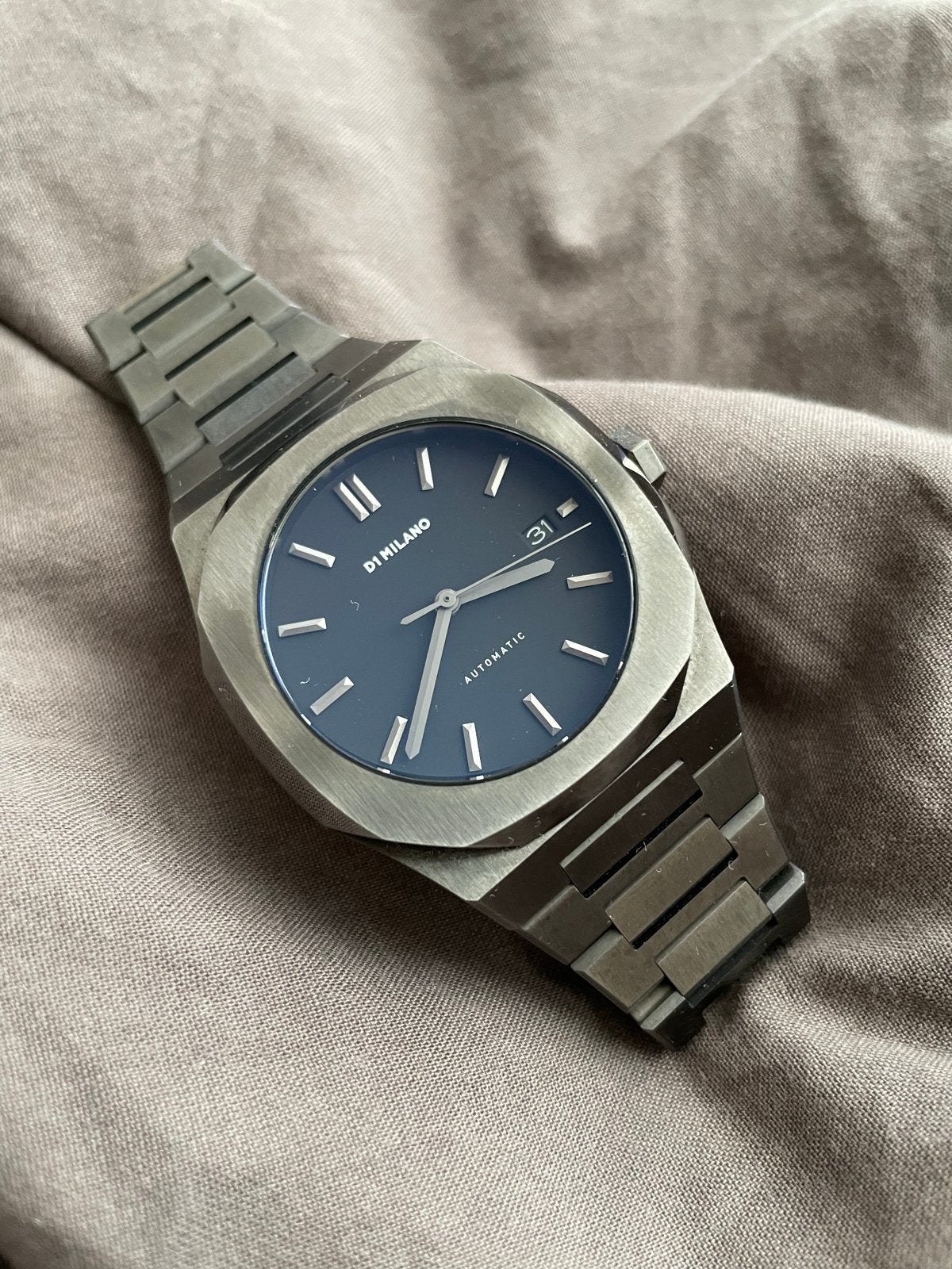 D1 Milano Automatic horloge 42 mm, Overige merken, Staal, Staal, Polshorloge