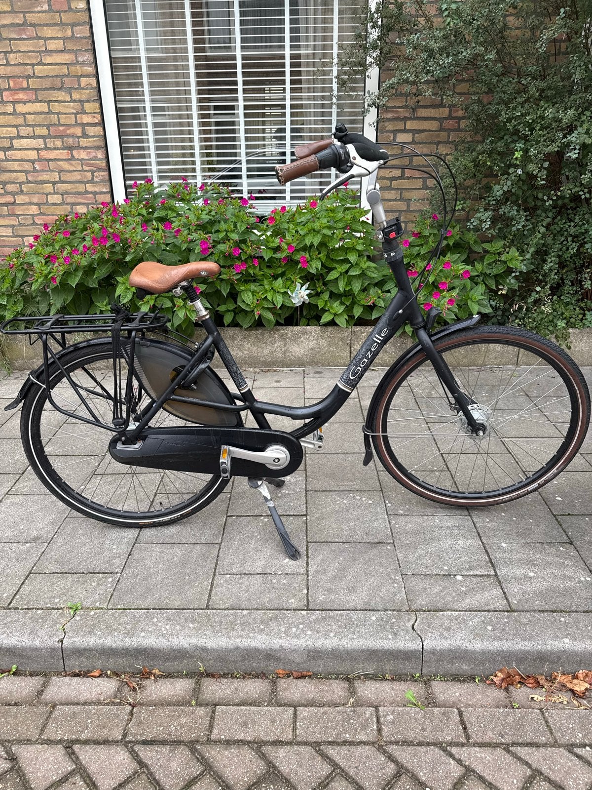 Gazelle stadsfiets - Zwart, lage instap, Ophalen of Verzenden, Gazelle, Trommelrem, 53 tot 56 cm