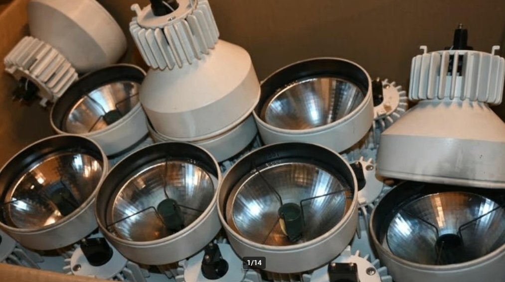 Grote partij zaal lampen, Huis en Inrichting, Ophalen, Gebruikt, E27 (groot), Overige typen
