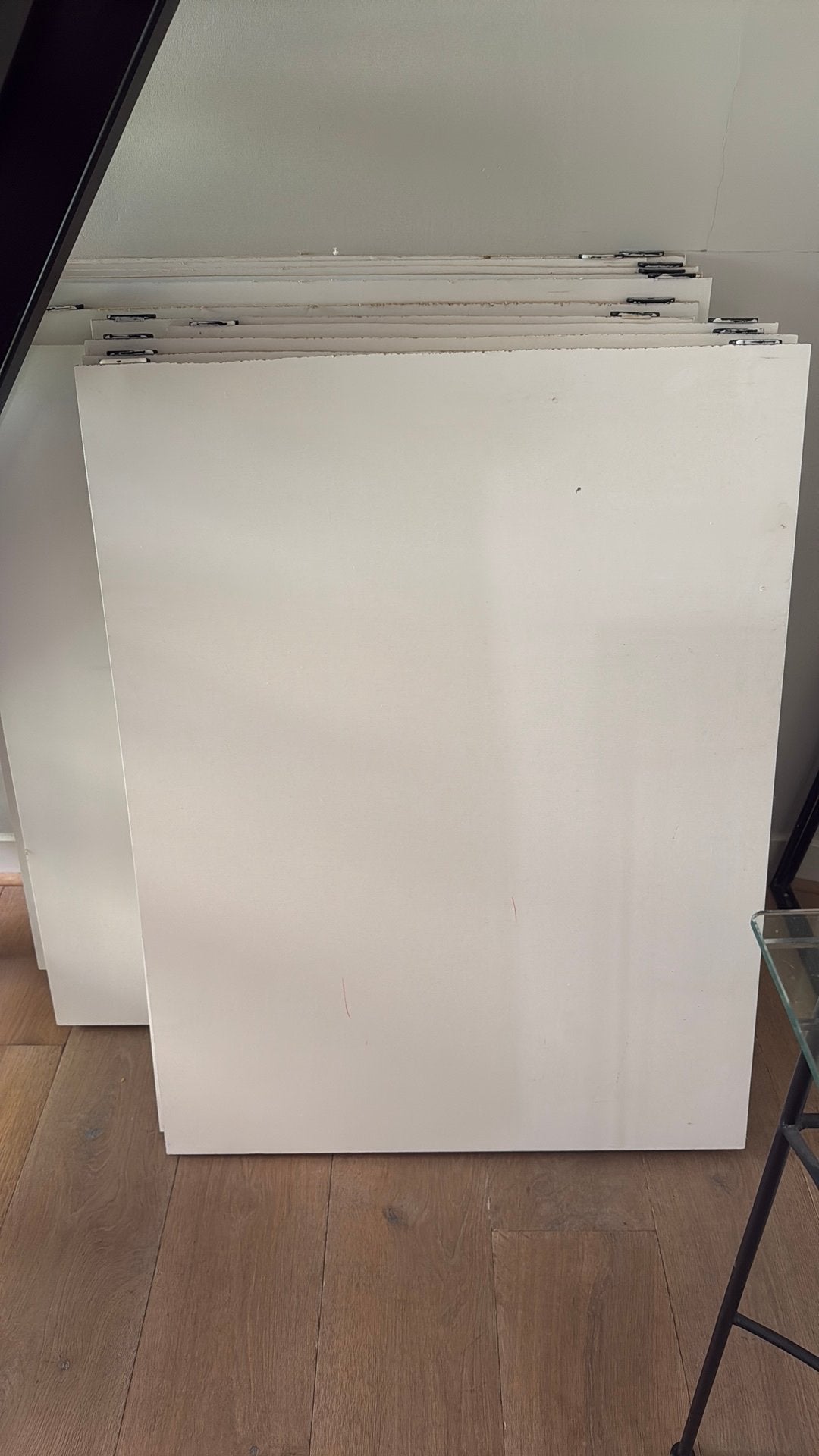 MDF platen 13 stuks van 97 cm bij 74 cm en 15 mm dik, Doe-het-zelf en Verbouw, Platen en Panelen, Ophalen of Verzenden, Gebruikt