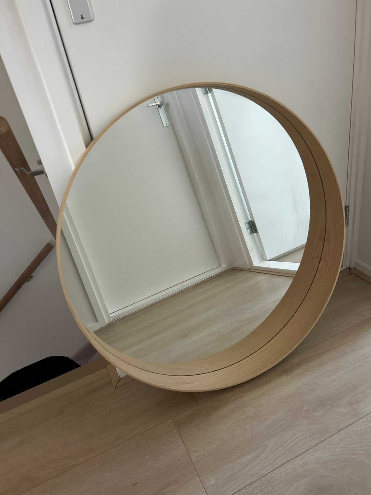 Ronde spiegel IKEA ø80cm, Huis en Inrichting, Woonaccessoires | Spiegels, Ophalen, Minder dan 50 cm, Rond, Zo goed als nieuw