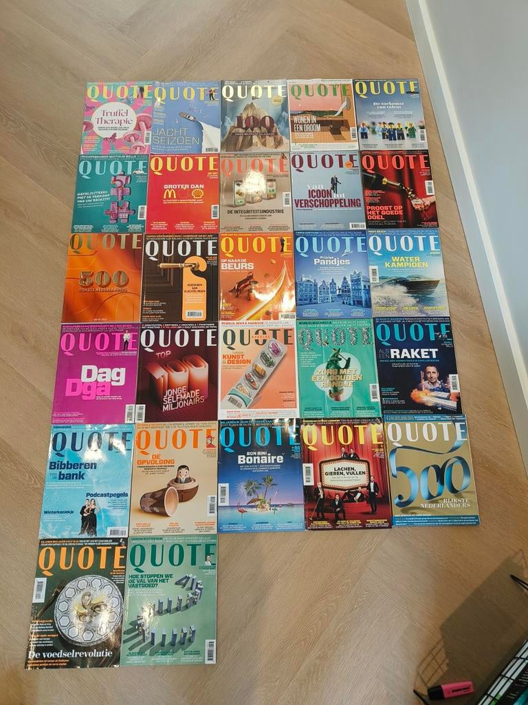Grote collectie Quote tijdschriften (27 stuks), Boeken, Ophalen of Verzenden, Zo goed als nieuw, Overige typen