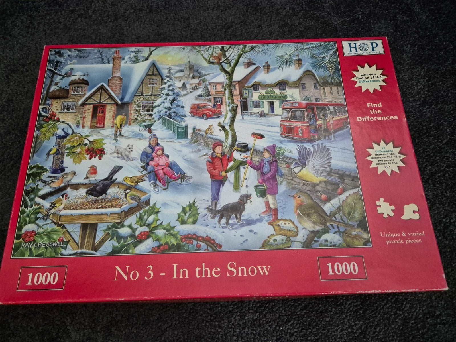 Hop puzzel 1000 stukjes, Hobby en Vrije tijd, Ophalen of Verzenden, 500 t/m 1500 stukjes, Zo goed als nieuw