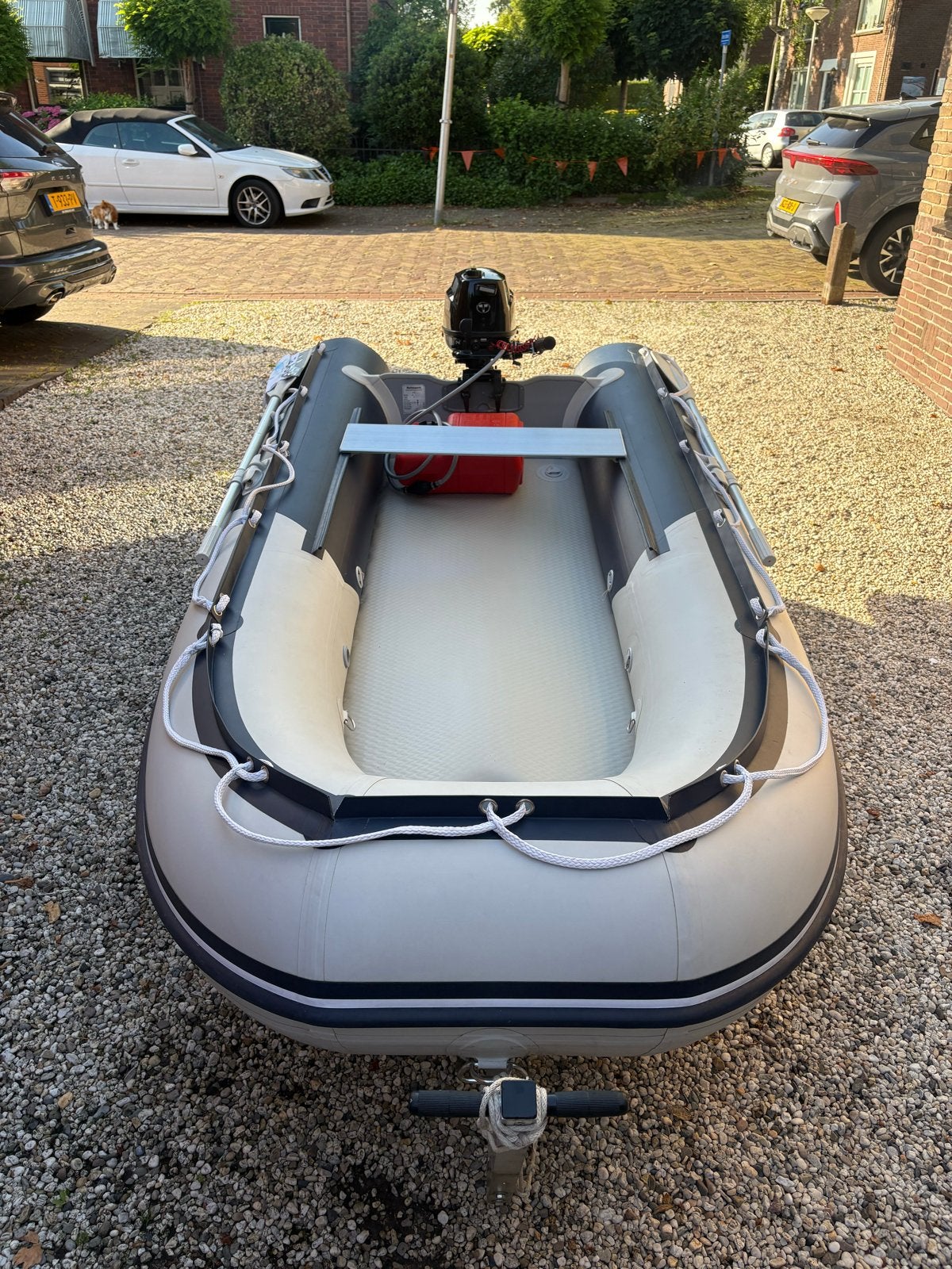 Marinesports Rubberboot met Tohatsu 4pk buitenboordmotor, Overige merken, Aluminium, Ophalen of Verzenden, Gebruikt