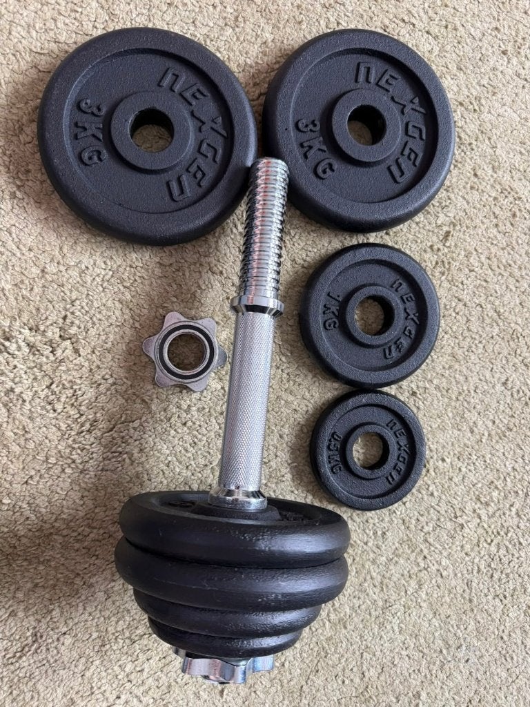 Metal Dumbbell – Adjustable Weight, Ophalen, Zo goed als nieuw, Armen, Dumbbell