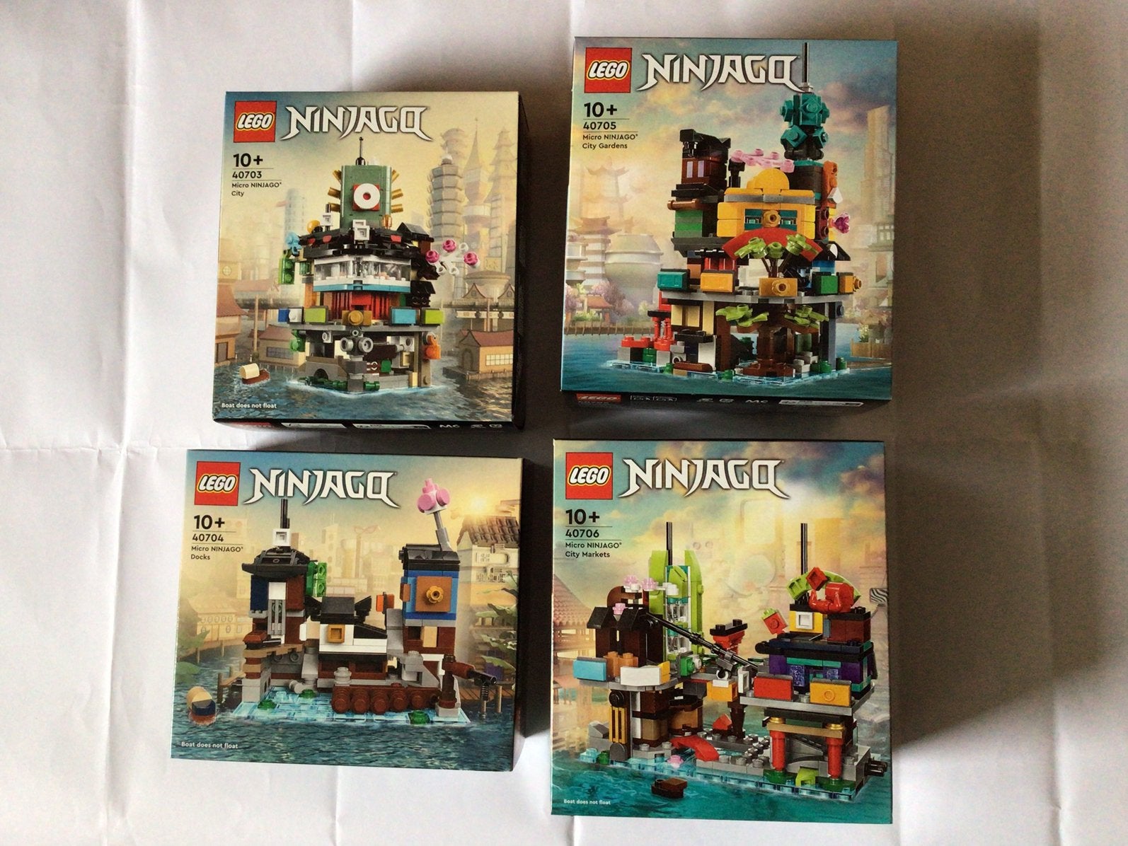 Ninjago micro City + Docks + City Gardens + City Markets, Lego, Nieuw, Ophalen of Verzenden, Ninjago