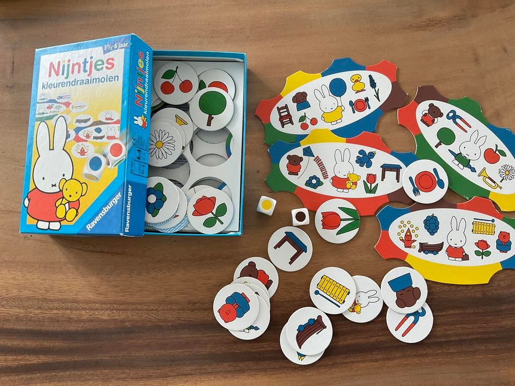Spel Nijntje kleurendraaimolen, Drie of vier spelers, Ophalen of Verzenden, Gebruikt