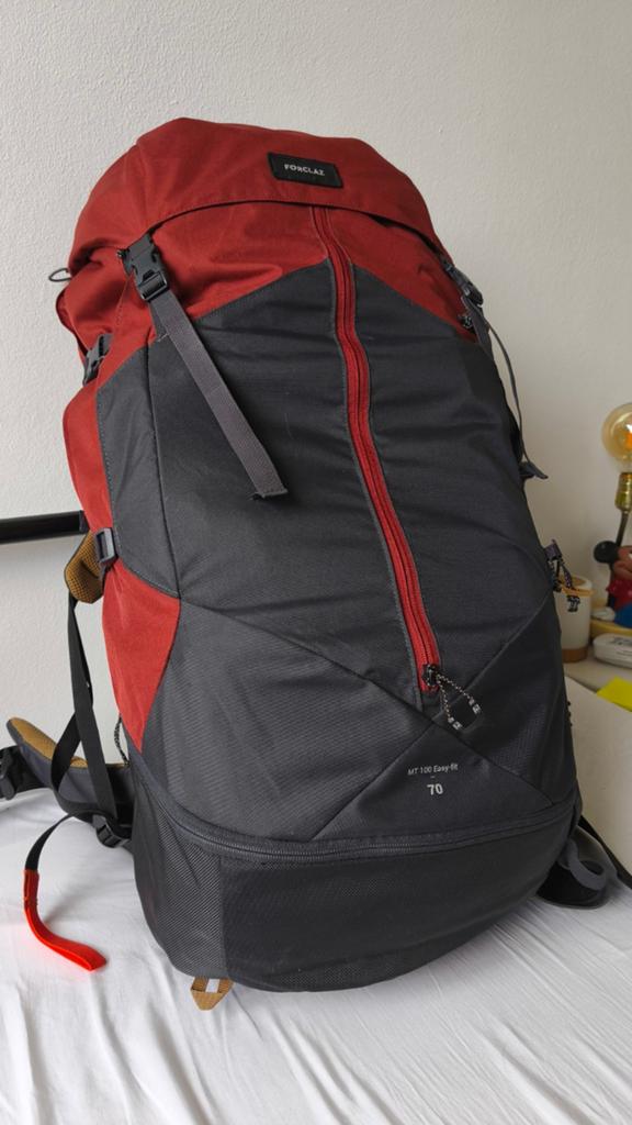 Forclaz MT 100 Easy-fit 70L backpack - Zo goed als nieuw, Ophalen, Zo goed als nieuw