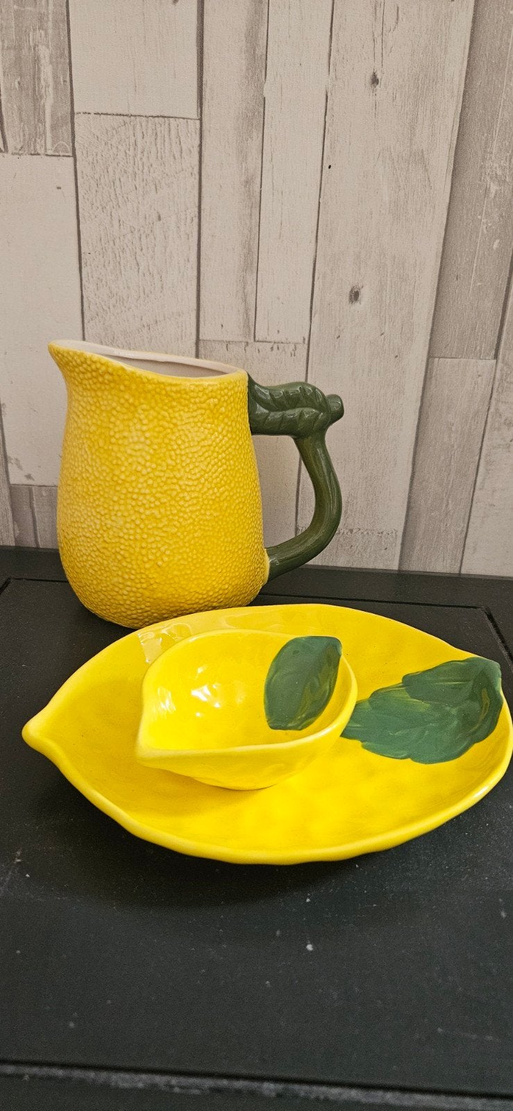 Citroen servies set, Ophalen of Verzenden, Keramiek, Overige stijlen, Schaal of Schalen