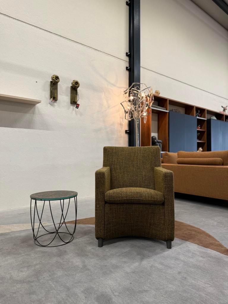 Nieuw Leolux Dolcinea Fauteuil Migo Stof Design stoel, Nieuw, 75 tot 100 cm, Ophalen of Verzenden, Stof
