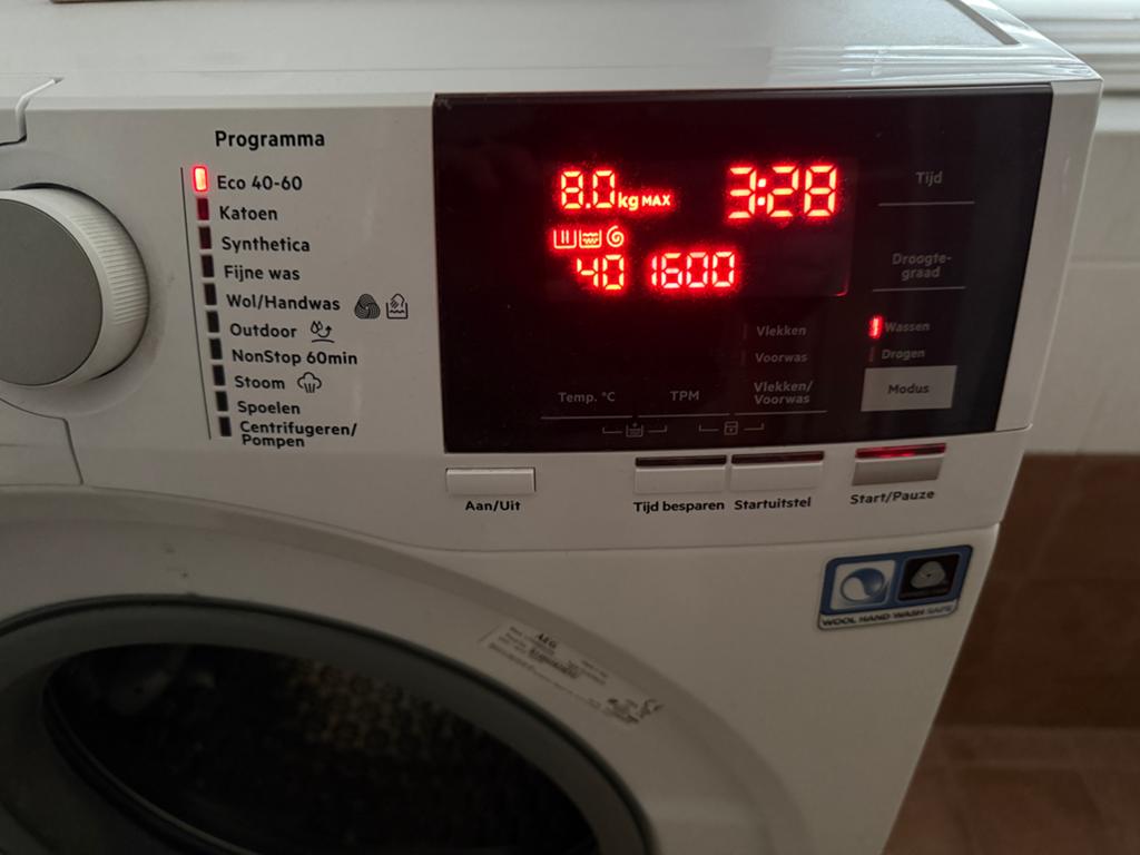 AEG L7WB86GW 7000 Serie KOMBİ Wasmachine/Droger - Zo goed al, Ophalen, 8 tot 10 kg, Voorlader, 85 tot 90 cm