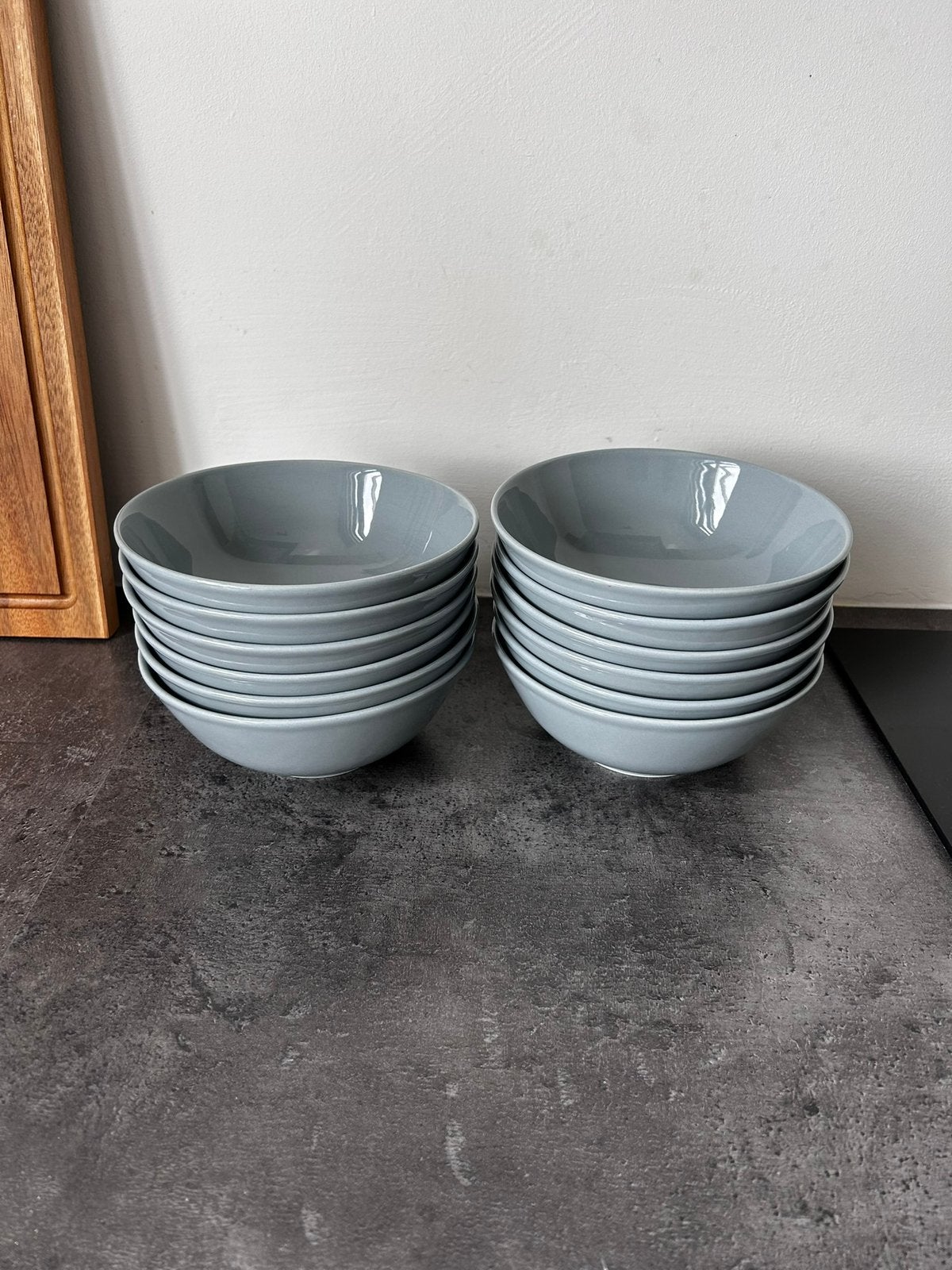 12 grijze schaaltjes Vivo - Villeroy & Boch Group, Huis en Inrichting, Keuken | Servies, Ophalen, Overige stijlen, Porselein, Schaal of Schalen
