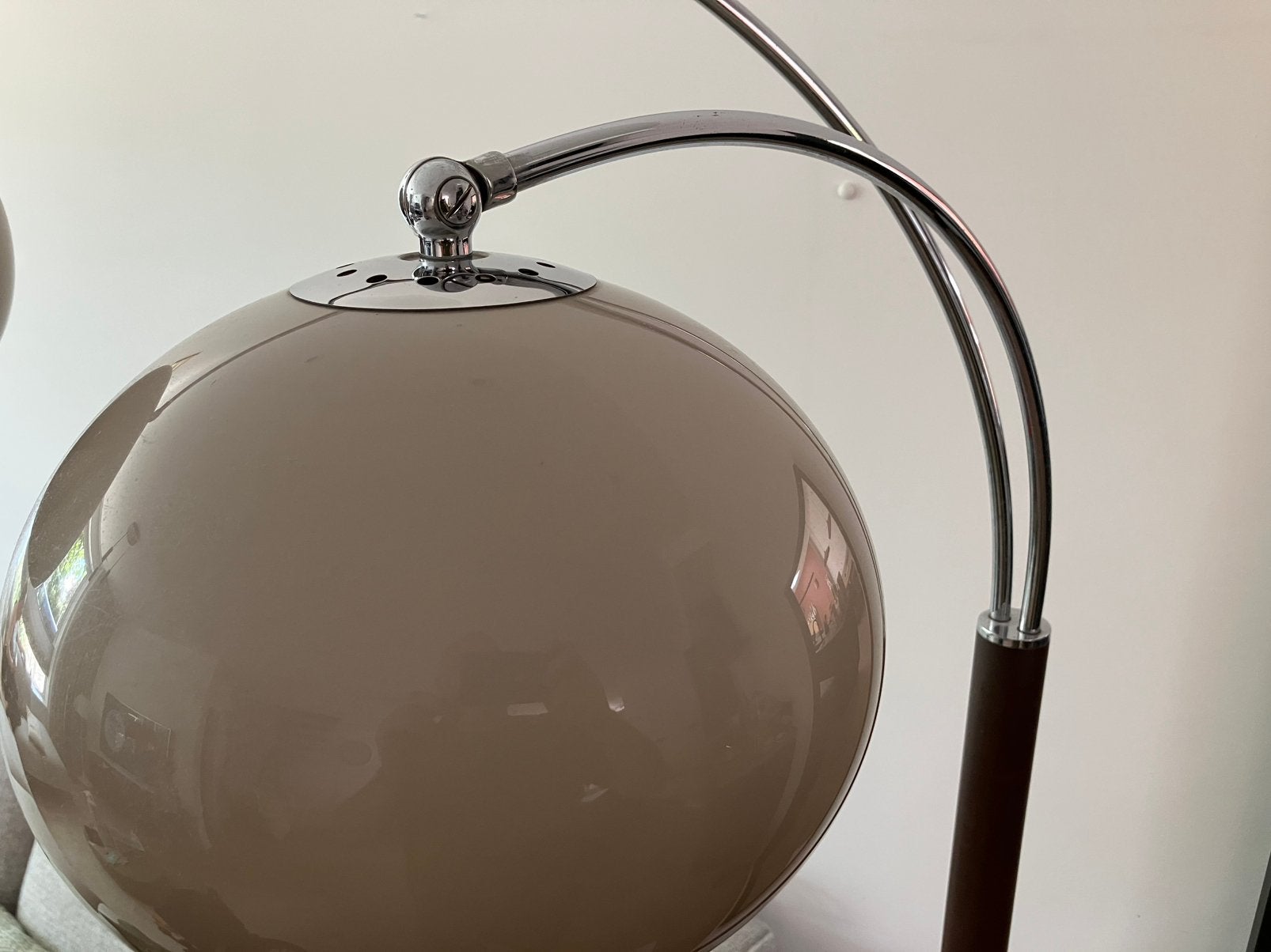 Dijkstra Double Arc Mushroom Vloerlamp, Huis en Inrichting, Lampen | Vloerlampen, Ophalen, Gebruikt, E27 (groot), Metaal