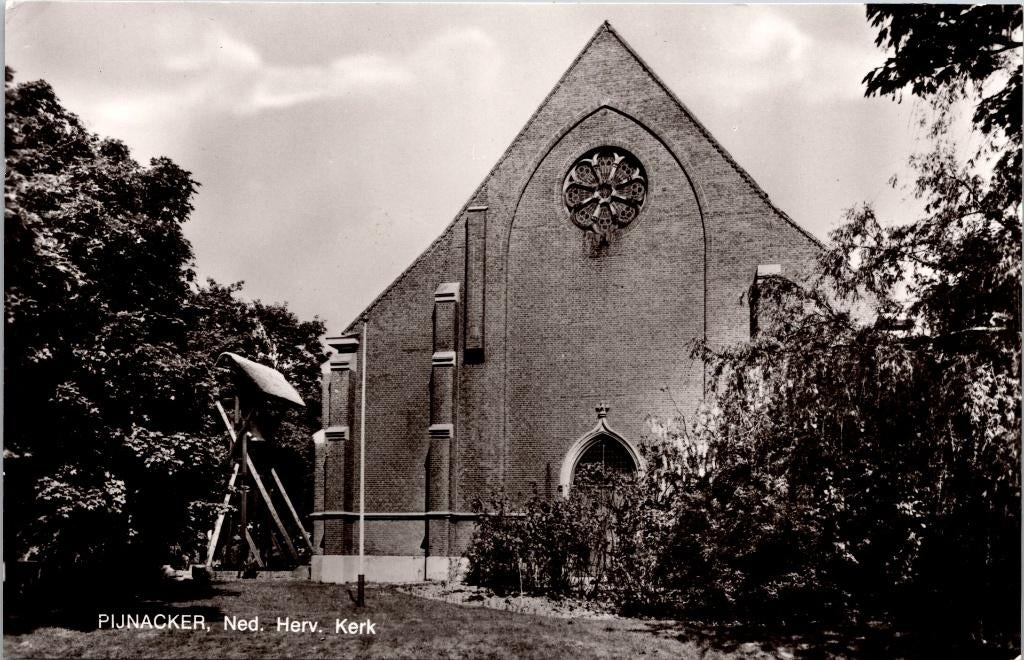 Pijnacker - Ned. Herv. Kerk, Verzamelen, Ansichtkaarten | Nederland, Verzenden, 1960 tot 1980, Ongelopen, Zuid-Holland