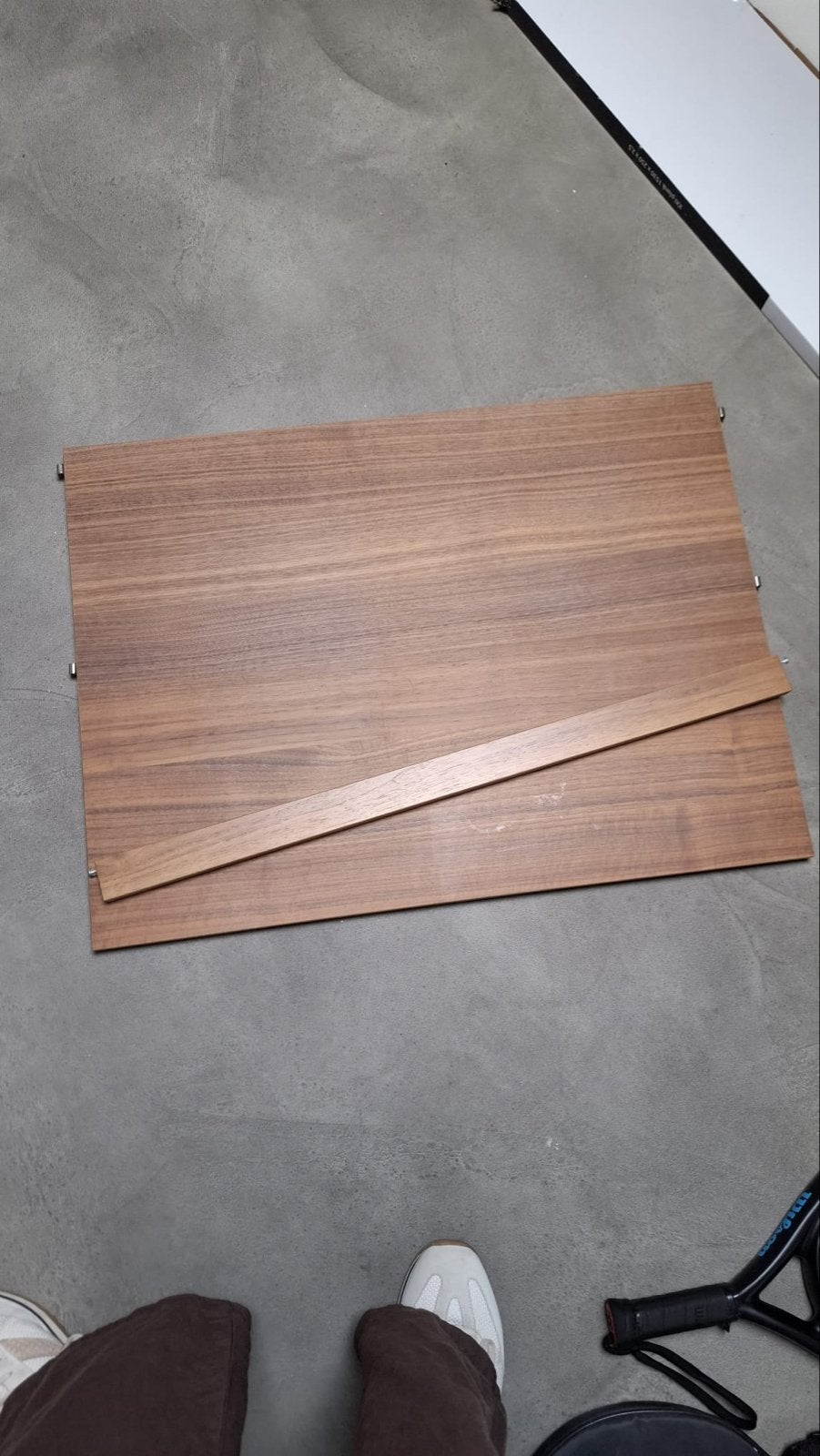 String work desk walnut, Ophalen, Overige typen, Gebruikt, Hout
