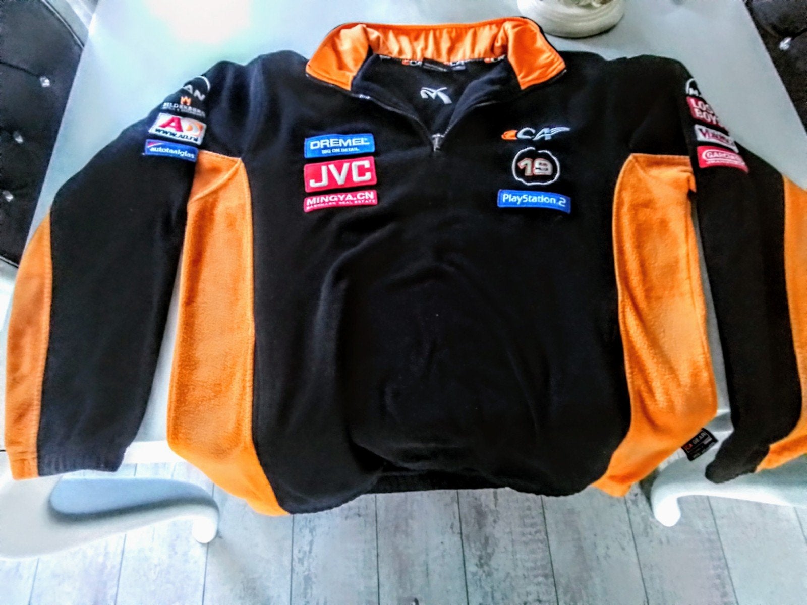 Origineel Christian Albers F1 Fleece Trui - Zwart/Oranje, Ophalen of Verzenden, Zo goed als nieuw, Christian Albers F1