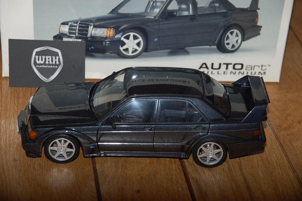 MERCEDES 190 EVO 2 black Autoart 76131 WRH, Verzenden, Zo goed als nieuw, Auto, Autoart