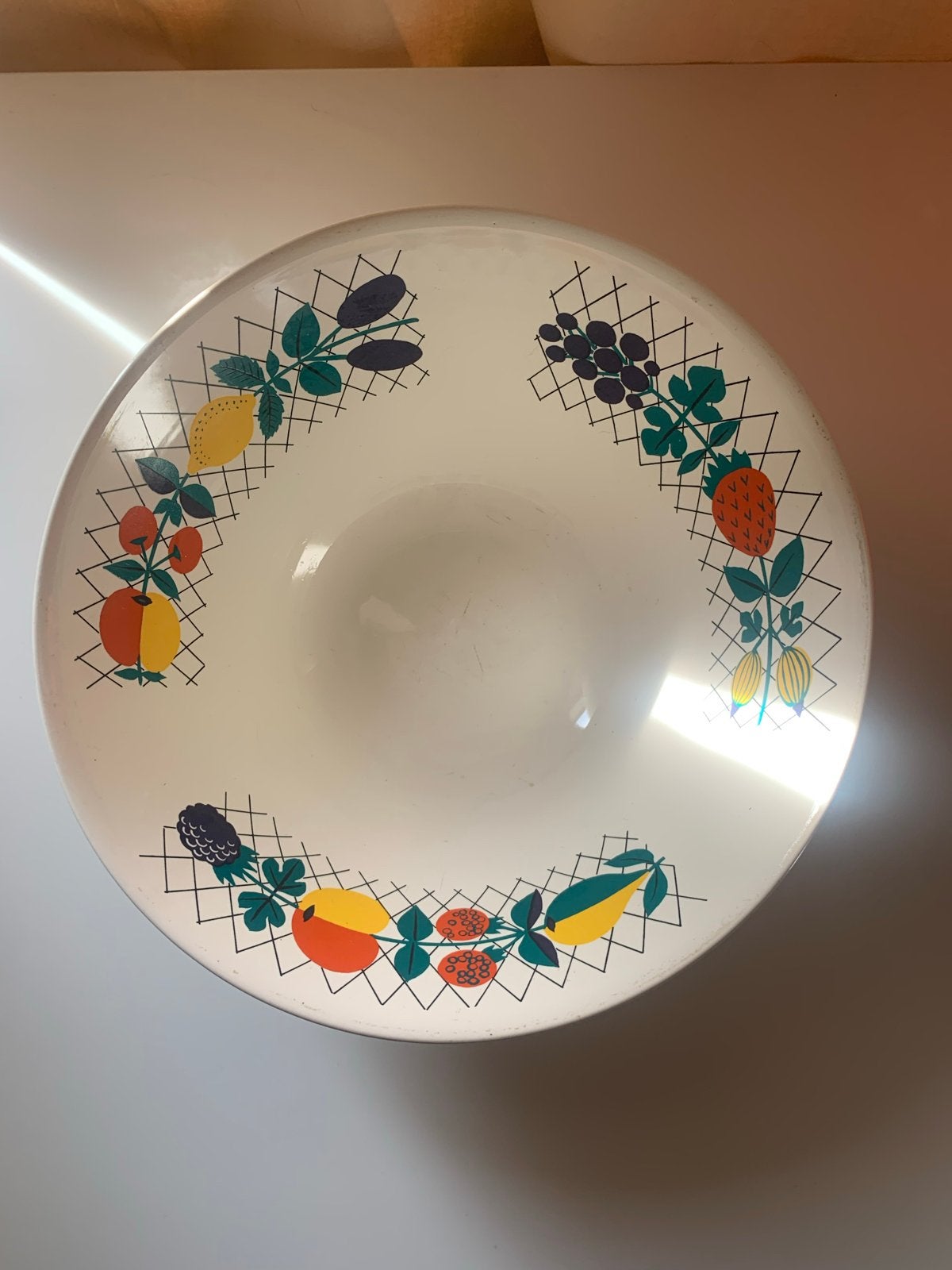 Vintage Fruitschaal met Fruitdecoratie, Antiek en Kunst, Ophalen of Verzenden