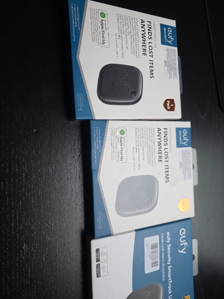 Eufy Smart Tags - 3 stuks - Vind je spullen terug!, Eufy, Zwart, Nieuw, Ophalen of Verzenden