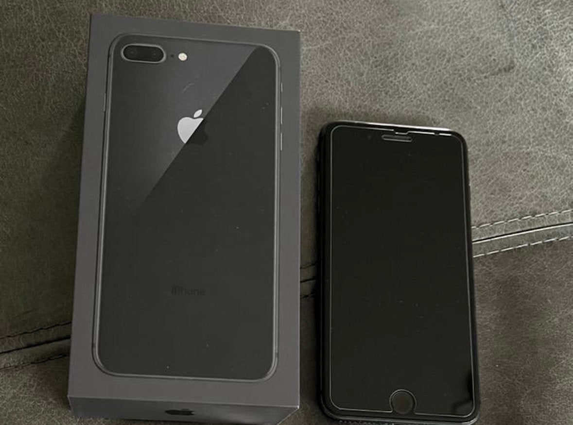 Iphone 8 plus 64 gb 100% batterij, Ophalen, IPhone 8 Plus, Zwart, Zo goed als nieuw