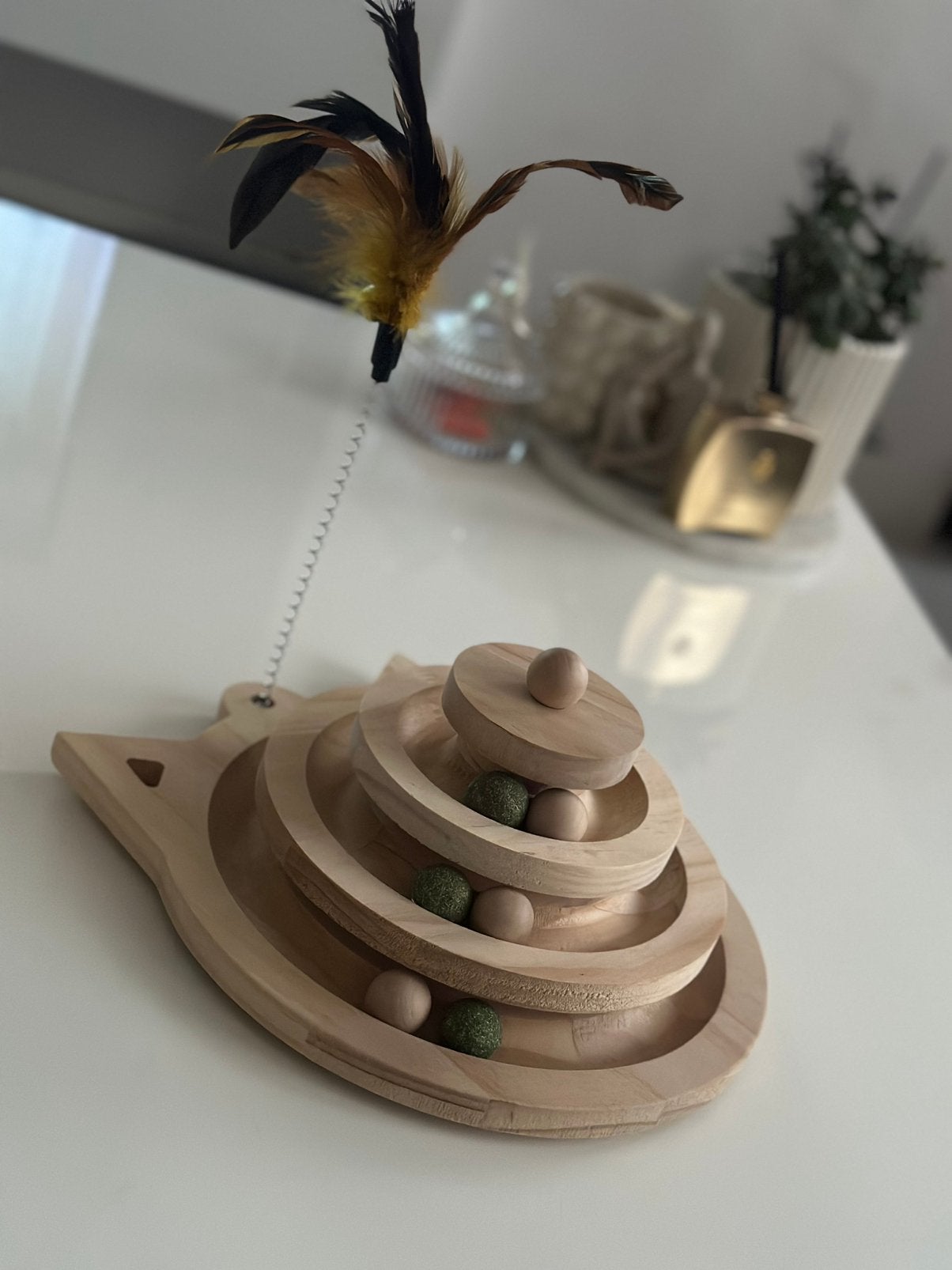 NIEUW! Houten katten speelgoed, Dieren en Toebehoren, Katten-accessoires, Ophalen, Nieuw