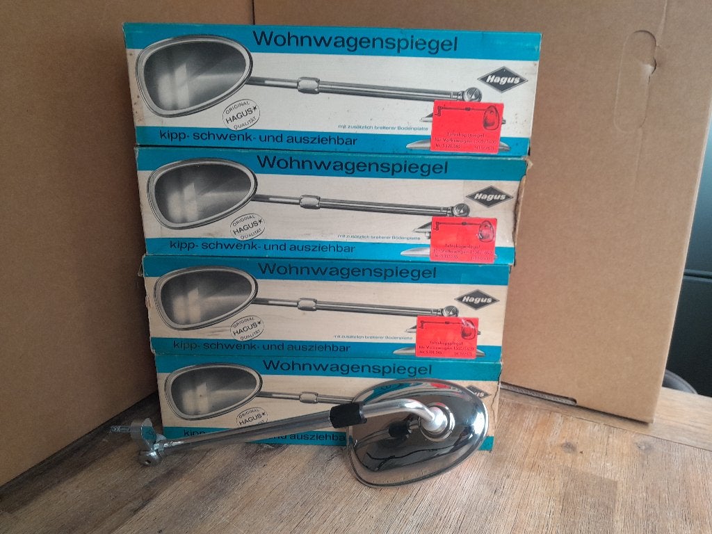 NOS - Hagus Spiegel met telescoop arm - Volkswagen 1500/1600, Ophalen of Verzenden, Nieuw, Oldtimer onderdelen