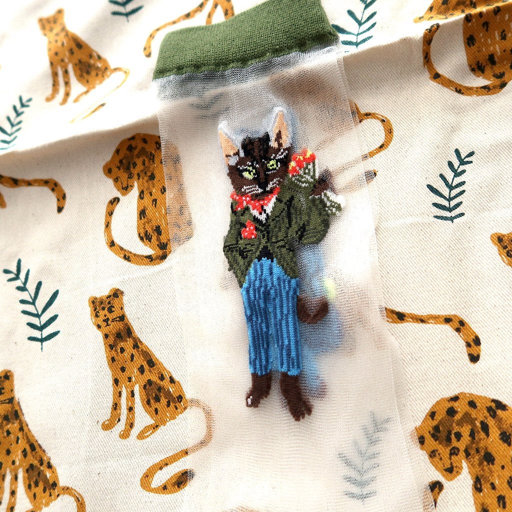 Nathalie Lete x Socks Appeal transparante katten sokken, Sokken en Kniesokken, Overige kleuren, Verzenden, Nieuw
