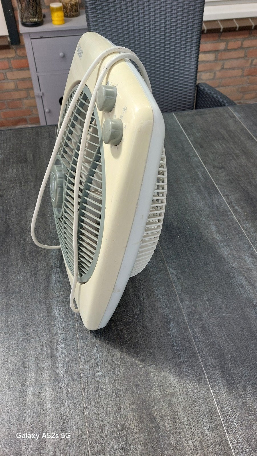 Ventilator 35 cm - Drie standen, roteerbaar, Ophalen