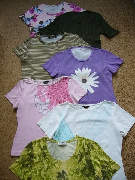 Pakket merk top / shirt 6 stuks mt S - M nog nieuw, Overige kleuren, Ophalen of Verzenden, Zo goed als nieuw, Korte mouw