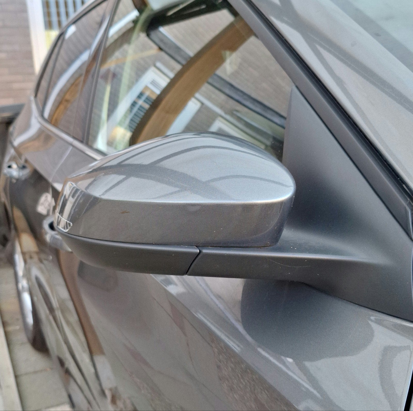 Origineel SKODA spiegelkap rechts en links | Grafiet grijs, Ophalen of Verzenden, Gebruikt, Skoda